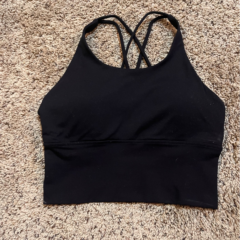 Halara cropped tank, back lace